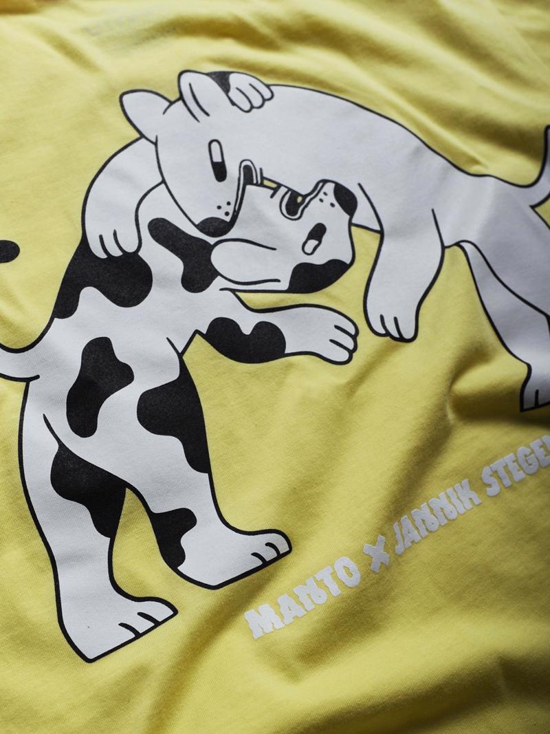 MANTO dogs tshirt - yellow